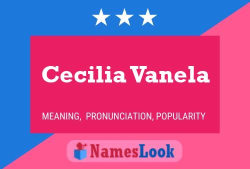 Póster del nombre Cecilia Vanela