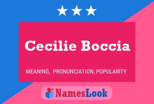 Póster del nombre Cecilie Boccia