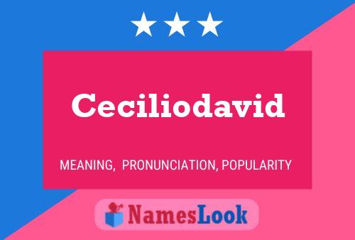 Póster del nombre Ceciliodavid