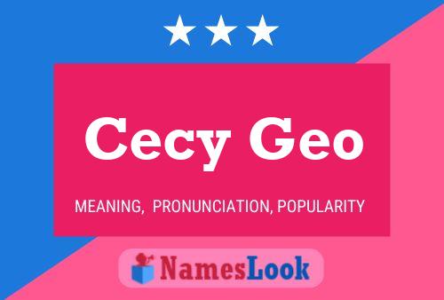 Póster del nombre Cecy Geo