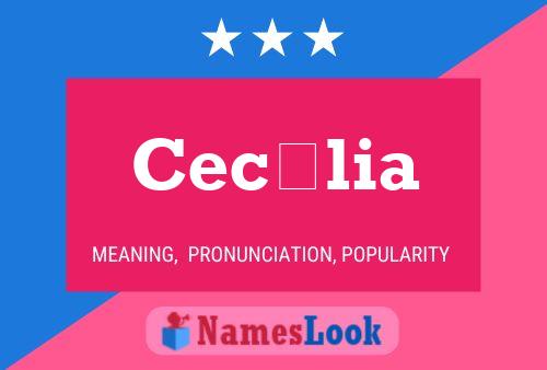 Póster del nombre Cecília