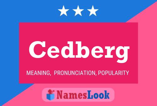 Póster del nombre Cedberg