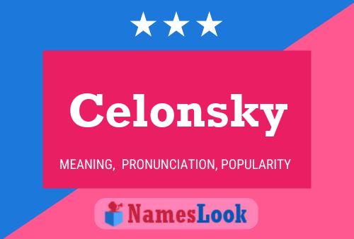 Póster del nombre Celonsky