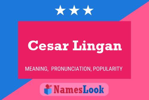 Póster del nombre Cesar Lingan