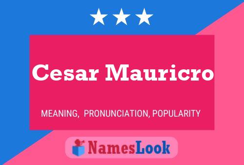 Póster del nombre Cesar Mauricro