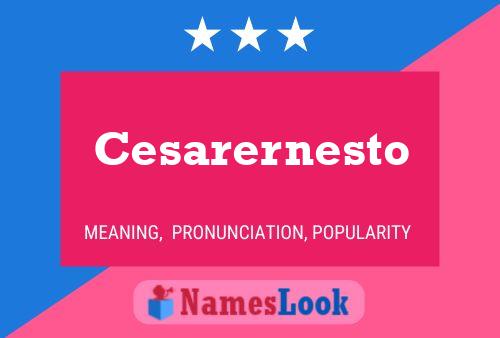 Póster del nombre Cesarernesto