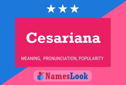 Póster del nombre Cesariana