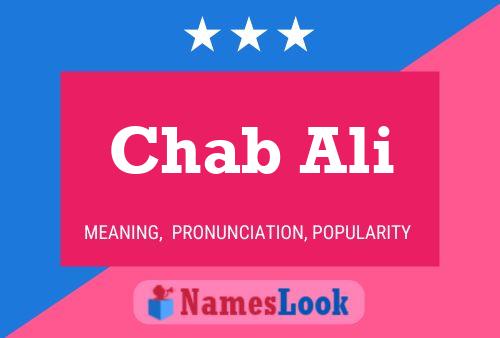 Póster del nombre Chab Ali