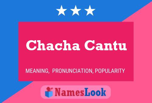 Póster del nombre Chacha Cantu