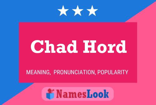 Póster del nombre Chad Hord