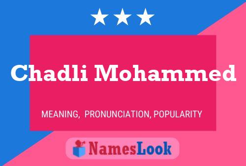 Póster del nombre Chadli Mohammed