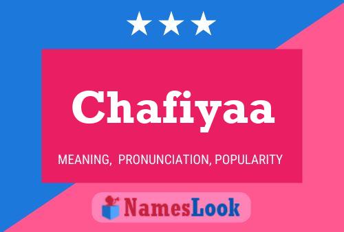 Póster del nombre Chafiyaa