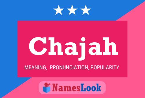 Póster del nombre Chajah