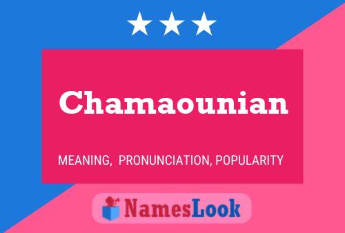 Póster del nombre Chamaounian