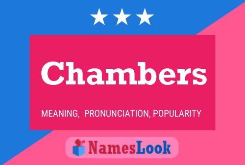 Póster del nombre Chambers