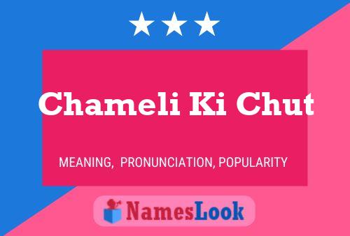 Póster del nombre Chameli Ki Chut