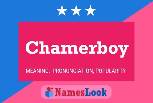 Póster del nombre Chamerboy