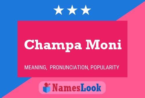 Póster del nombre Champa Moni