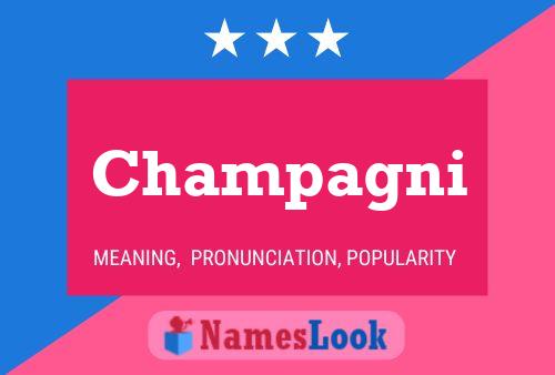 Póster del nombre Champagni