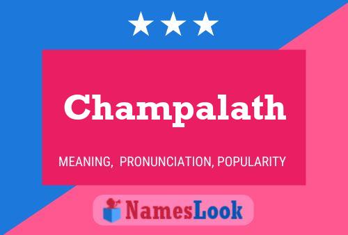 Póster del nombre Champalath