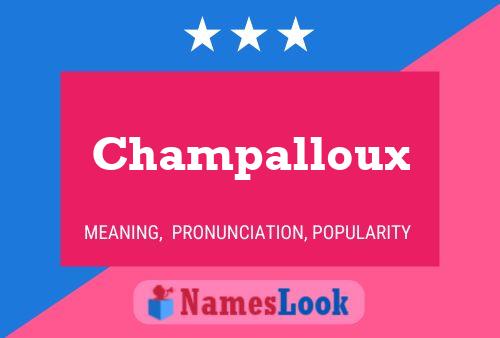 Póster del nombre Champalloux