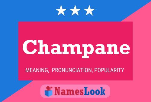 Póster del nombre Champane