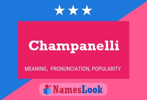 Póster del nombre Champanelli