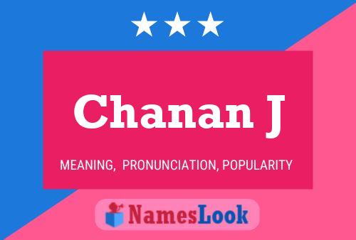 Póster del nombre Chanan J