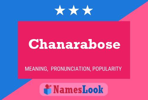 Póster del nombre Chanarabose