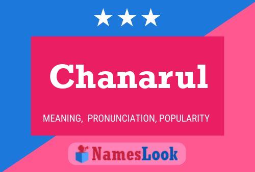 Póster del nombre Chanarul