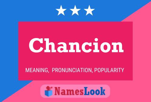 Póster del nombre Chancion