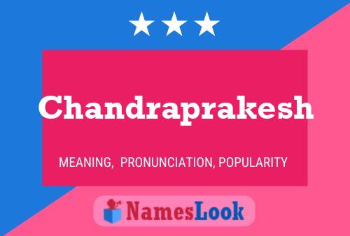 Póster del nombre Chandraprakesh