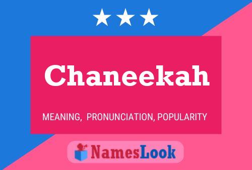 Póster del nombre Chaneekah