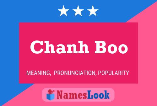 Póster del nombre Chanh Boo