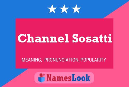 Póster del nombre Channel Sosatti