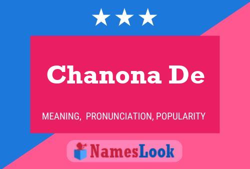 Póster del nombre Chanona De