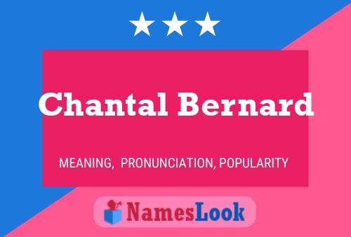 Póster del nombre Chantal Bernard