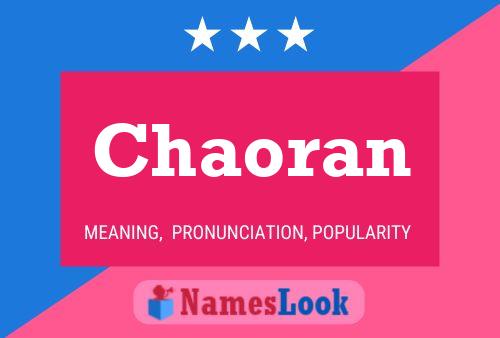 Póster del nombre Chaoran