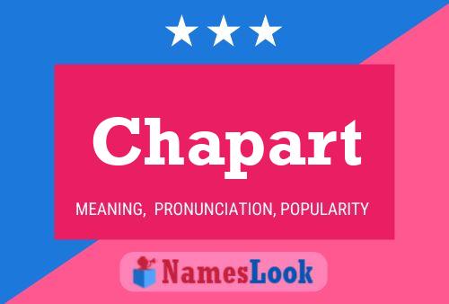 Póster del nombre Chapart