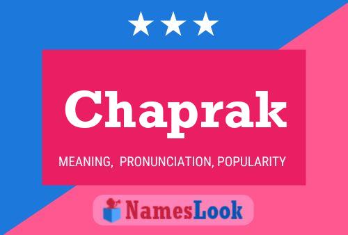 Póster del nombre Chaprak