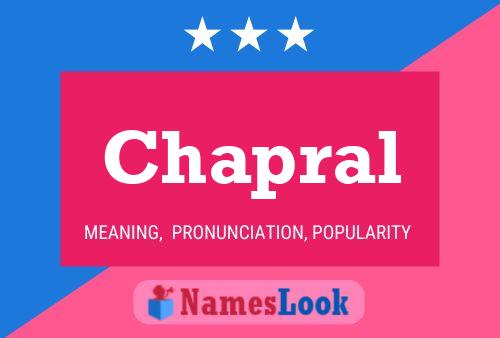 Póster del nombre Chapral