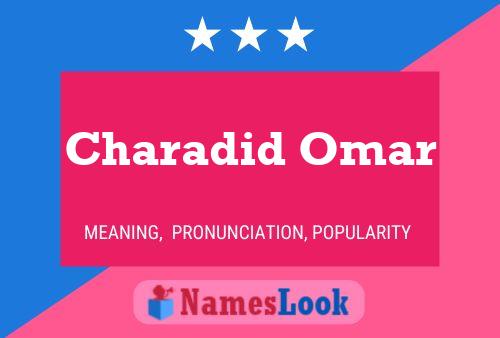 Póster del nombre Charadid Omar