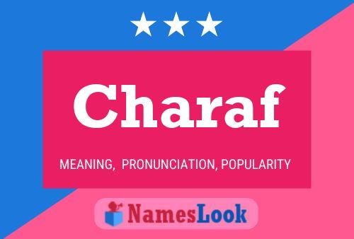 Póster del nombre Charaf