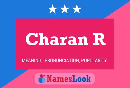 Póster del nombre Charan R