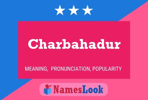 Póster del nombre Charbahadur