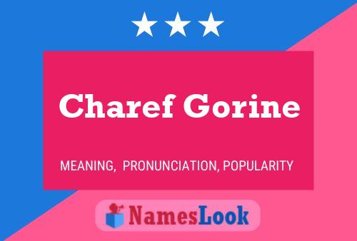 Póster del nombre Charef Gorine