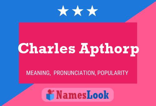 Póster del nombre Charles Apthorp