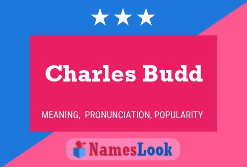 Póster del nombre Charles Budd