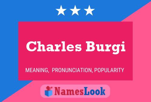 Póster del nombre Charles Burgi