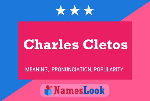 Póster del nombre Charles Cletos